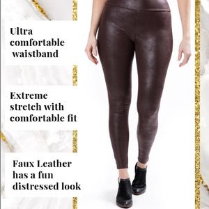 Lularoe Luxe Grey Faux Leather New 